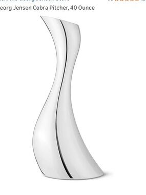 Georg Jensen Cobra Pitcher in Polished Silver Finish